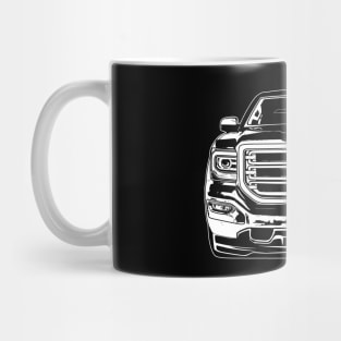 White Sierra 1500 SLT Sketch Art Mug